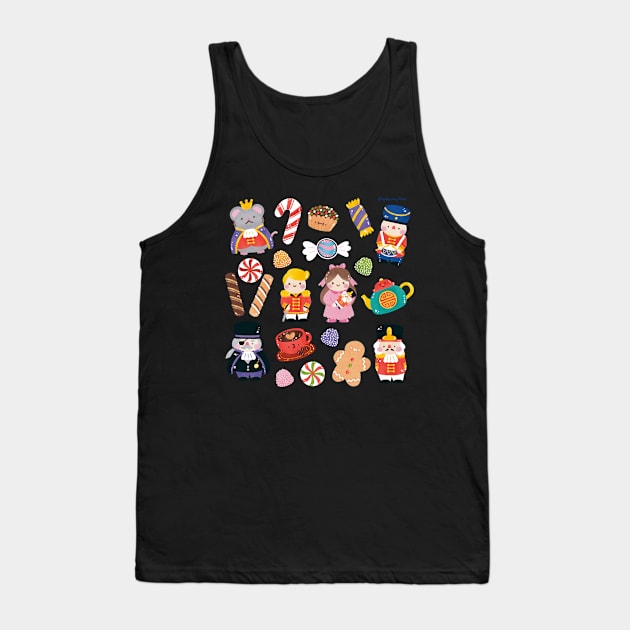 Nutcracker Ballet Tank Top by Figberrytea